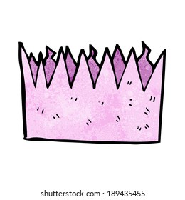 corona de papel de dibujos animados