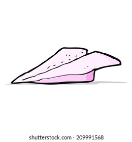 cartoon paper plane