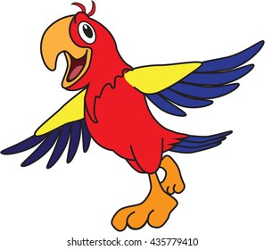 cartoon parrot