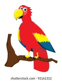 Cartoon parrot
