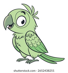 Personagem de papagaio de desenho animado design de vetor