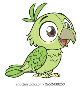 Personagem de papagaio de desenho animado design de vetor