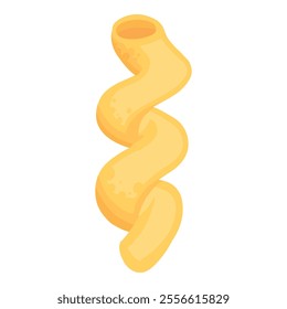 Cartoon pasta type. Hand drawn doodle macaroni and spaghetti ingredients for cooking, Italian cuisine gourmet food elements. Classic Italian pasta for restaurant menu vector isolated icon on white