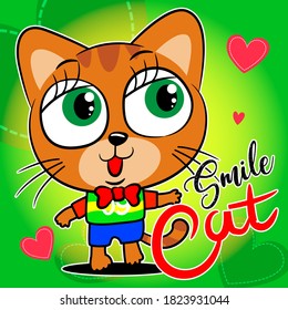 Cartoon Pattern Background Illustration Vector Graphic Design T-shirt eps10