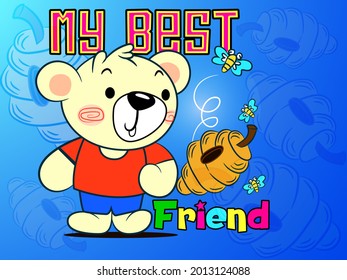 Cartoon Pattern Background Illustration Vector Graphic Design T-shirt eps