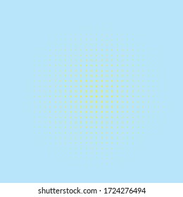 Kartoonmuster mit Kreisen, Punkte Halftone gepunkteter Hintergrund. Pop Art Stil. Gestaltungselement, Rahmen für Webbanner, Karten, Wallpaper. farbenfroh.  Vektor-Abbildung
