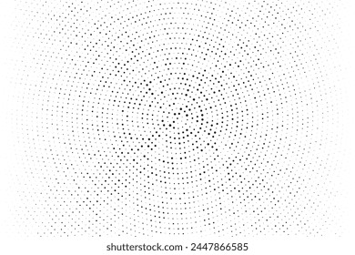 Cartoon pattern with circles, dots Halftone dotted background. Pop art style. Design element, border  for web banners, cards, wallpapers.   Vector illustration