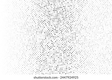 Cartoon pattern with circles, dots Halftone dotted background. Pop art style. Design element, border  for web banners, cards, wallpapers.   Vector illustration