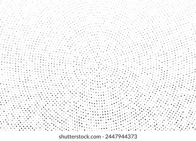 Cartoon pattern with circles, dots Halftone dotted background. Pop art style. Design element, border  for web banners, cards, wallpapers.   Vector illustration