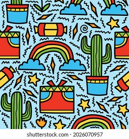 cartoon pattern designs illustration, for clothing, wallpapers, backgrounds, posters, books, banners and more