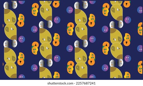 Cartoon Pattern Vector Shape Illustration