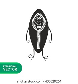 Cartoon Peapod Vector Icon