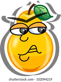 Cartoon pear