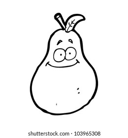 pera de dibujos animados