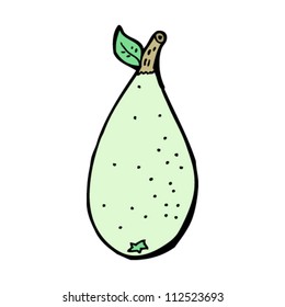 pera de dibujos animados