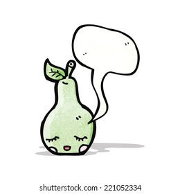 pera de dibujos animados