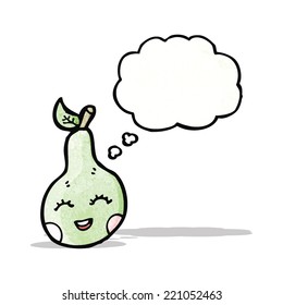 pera de dibujos animados