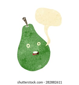 pera de dibujos animados