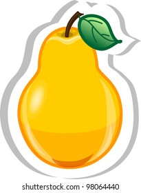 Cartoon pear