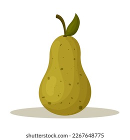 ilustración vectorial de peras de dibujos aislados