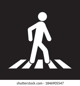 Cartoon Pedestrian Crossing Concept Design Danger Stock Vector (royalty 