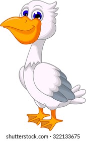 Cartoon Pelican