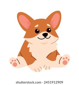 Cartoon Pembroke Welsh Corgi illustration