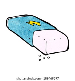 cartoon pencil eraser