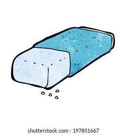 cartoon pencil eraser