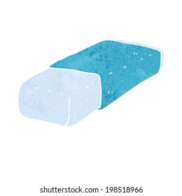 cartoon pencil eraser