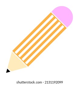 lápiz de dibujos animados. Dibujo manual. Ilustración vectorial. imagen de stock.