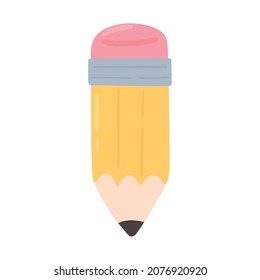 icono de lápiz de dibujos animados aislado