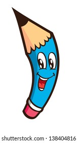 cartoon pencil suitable for back to school theme