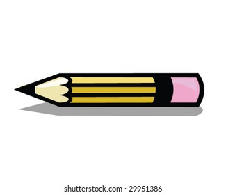 Cartoon Pencil - Vector Illustration