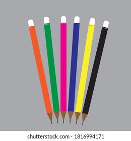 Lápiz de dibujos animados vintage de estilo antiguo
