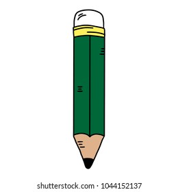Cartoon pencil,Vector,Hand drawn,Illustrations.