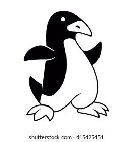 
Cartoon penguin.
