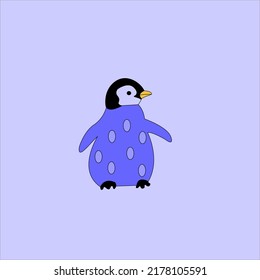 cartoon penguin animal vector drawing