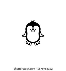 Cartoon penguin character design vector