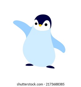 Cartoon penguin  cute character for children  Vector illustration in cartoon style for abc book  poster  postcard 