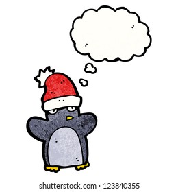 cartoon penguin in hat