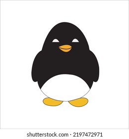 Cartoon Penguin Icon, Vector illustration
