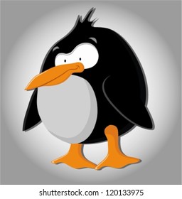 Cartoon penguin (vector)