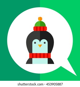 Cartoon Penguin Vector Icon 1