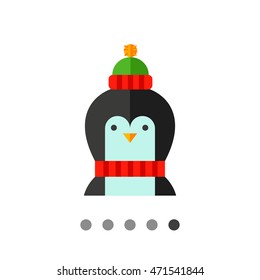 Cartoon Penguin Vector Icon 1