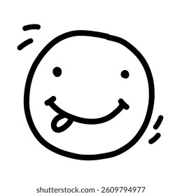 Cartoon people face emotions set in doodle scribble pencil marker style hand drawn set
