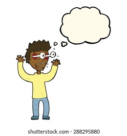 cartoon people with thought bubble