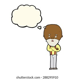 cartoon people with thought bubble