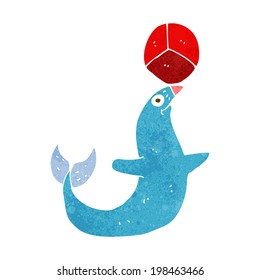 cartoon performing seal