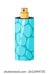 Cartoon perfume bottle, scented water and perfumes retro packaging. Fashion vintage bottle, decorative girly cosmetics flat decent vector